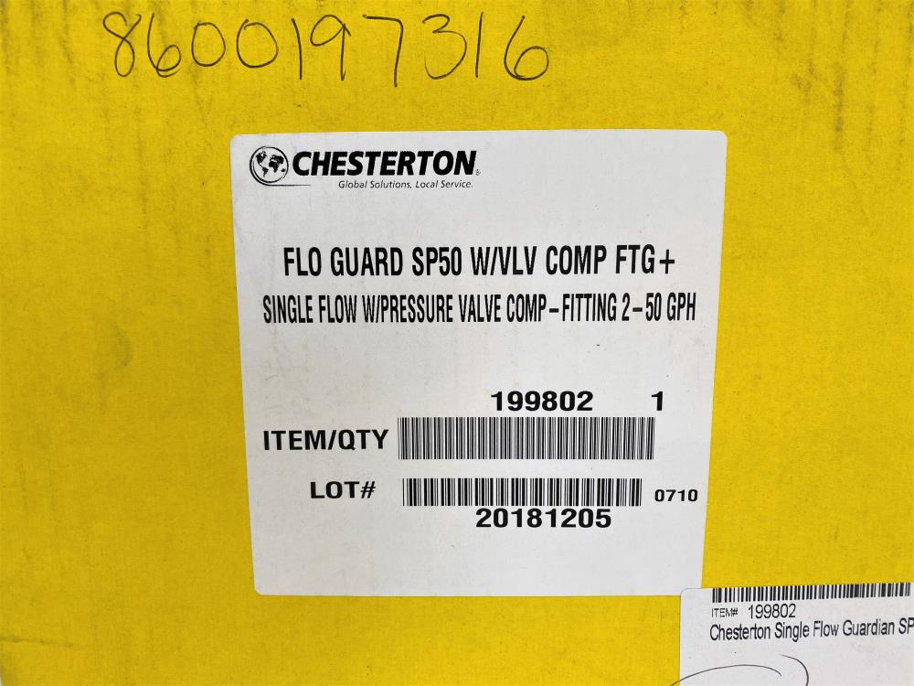 Chesterton Flow Guardian SP50 Seal Monitor 0 to 50 GPH #199802